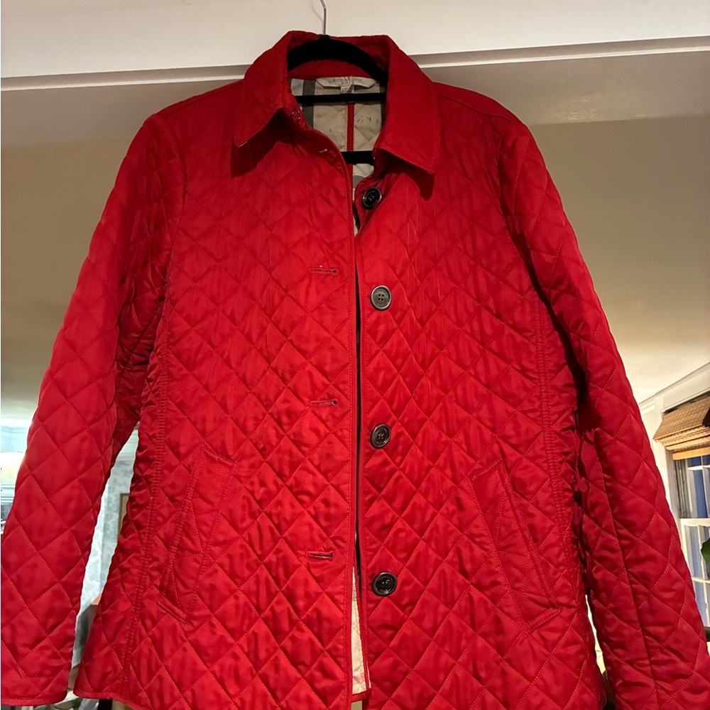 Burberry Brit Red Quilted Jacket